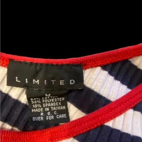 Limited Red, white & blue vintage ribbed bodysuit, 4th of July, patriotic wear M - Picture 3 of 10